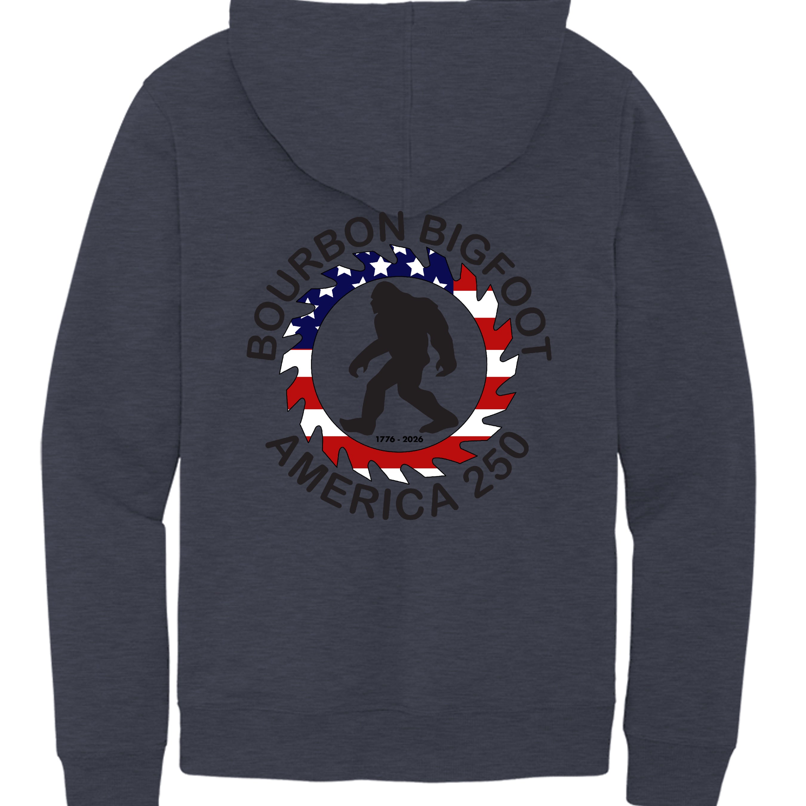 Heathered Navy - DT8100 - BACK